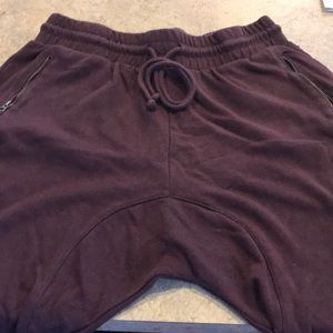 Burgundy Joggers/sweat pants